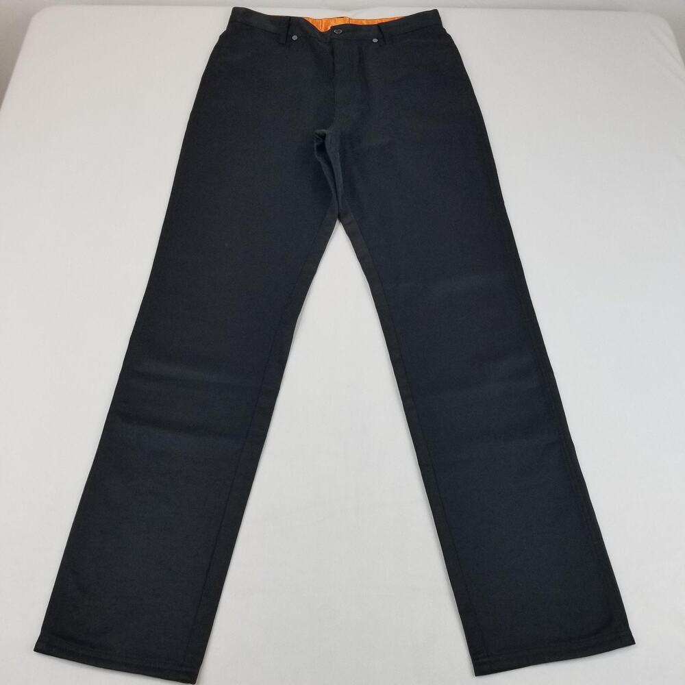 Harley-Davidson Pants Womens 10x32.5 Black Biker Moto Straight High Rise